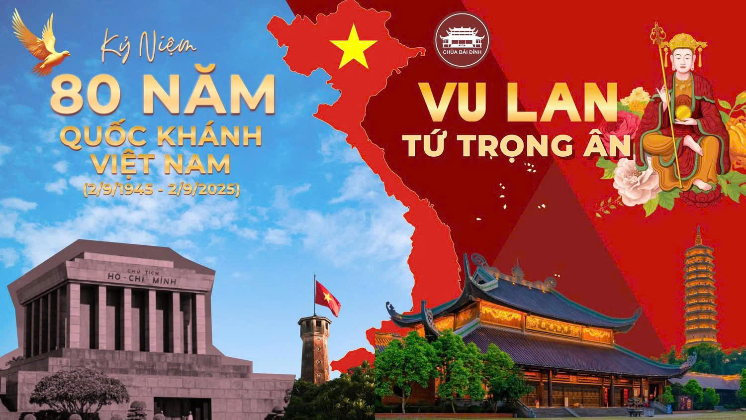 Pháp hội Vu Lan 2025 – Tri ân Tứ Trọng Ân, chào mừng 80 năm Quốc khánh