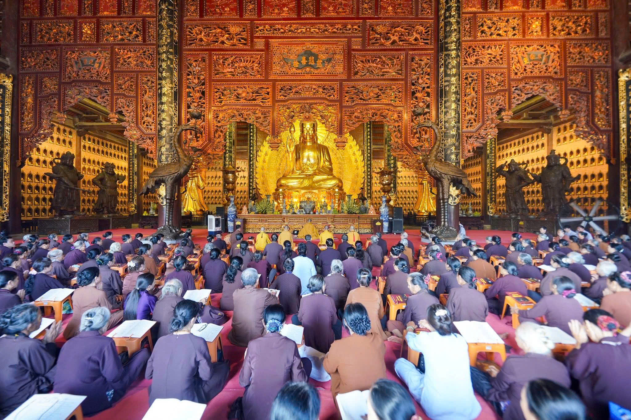 Khóa lễ cầu siêu và tụng kinh Vu Lan tại Chùa Bái Đính